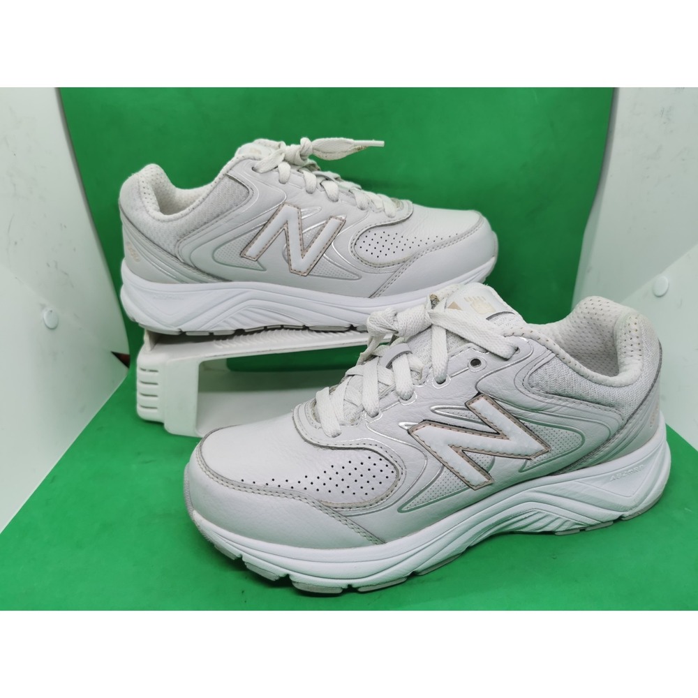 New Balance 840 GG2 Abzorb Walking Shoes White Rose Gold Women Size 8.5 D Wide